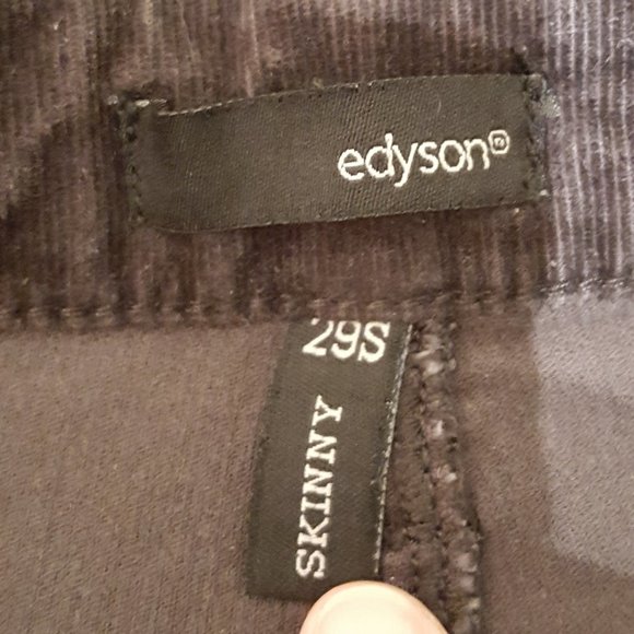 Edyson Corduroy Skinny Size 29S EUC - Picture 9 of 11